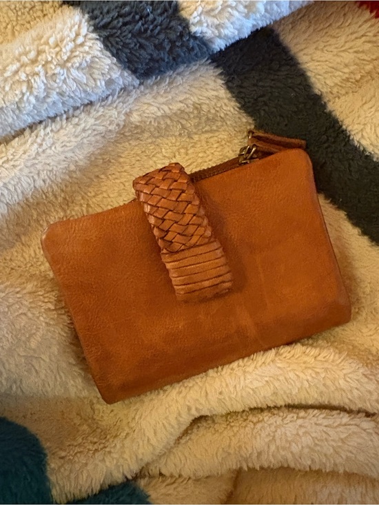 Vintage Handbags - Vintage Woven-Tab Leather Wallet - Brown